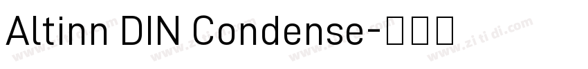 Altinn DIN Condense字体转换